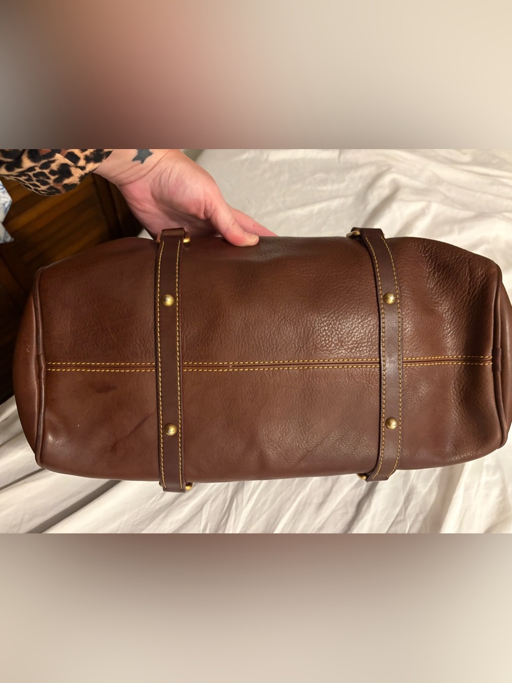 Dooney & Bourke Florentine Satchel OG Size- Chestnut - Picture 15 of 16